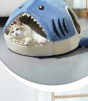 Shark Cave Pet Bed